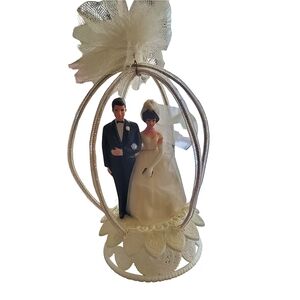 Vintage wedding cake topper